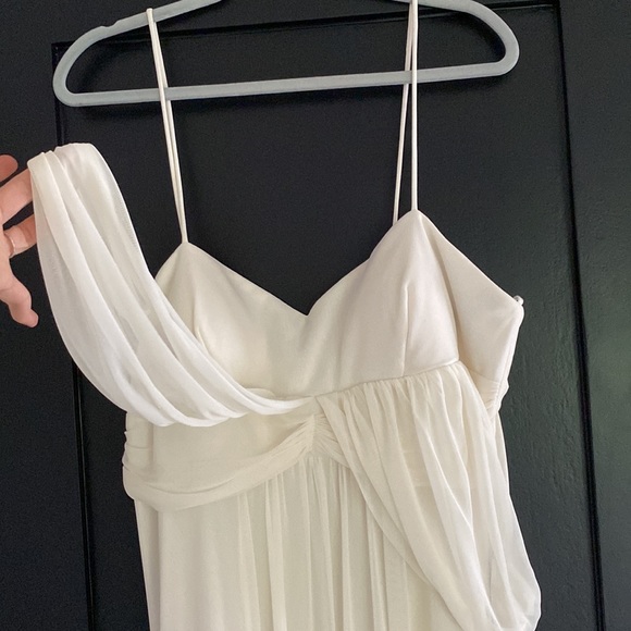 Stunning DOLLAR Women’s Empire Waist Spaghetti Strap Wedding Dress Ivory Sz 3XL - Picture 6 of 7